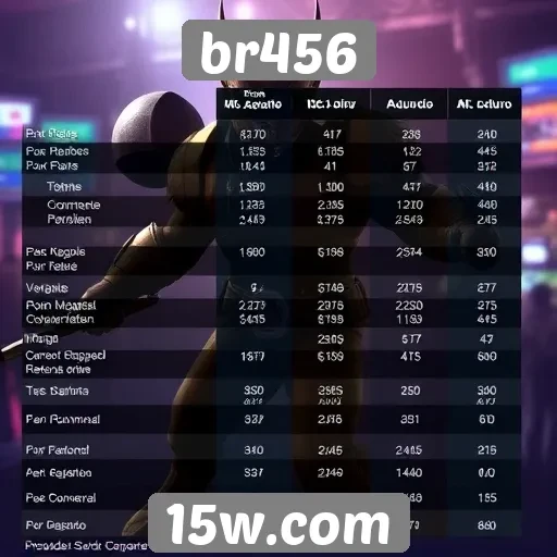 Comparativo entre br456 e concorrentes no mercado de jogos